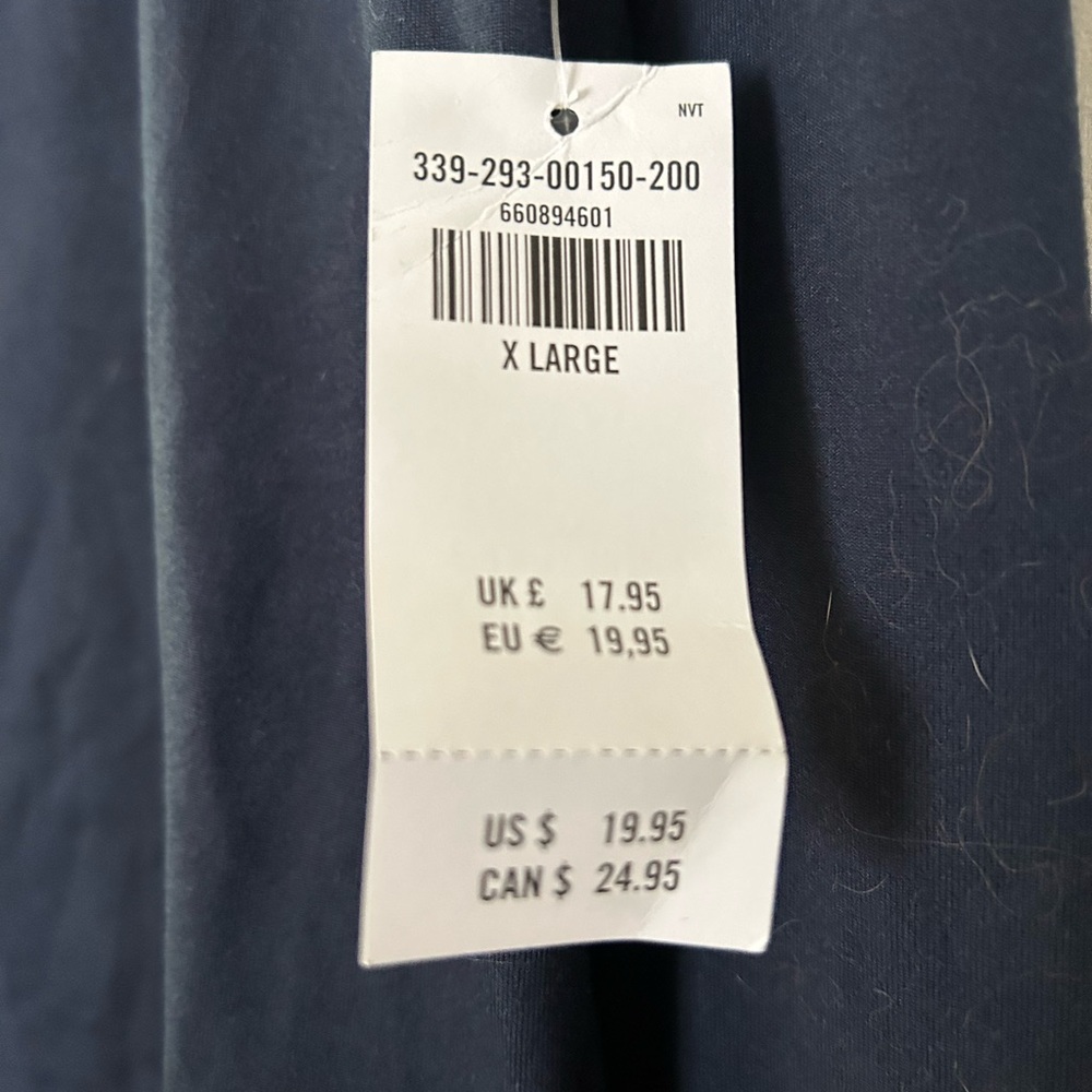 Hollister Women's XL Square Neck Dark Blue Long Sleeve Top NWT - Picture 3 of 4